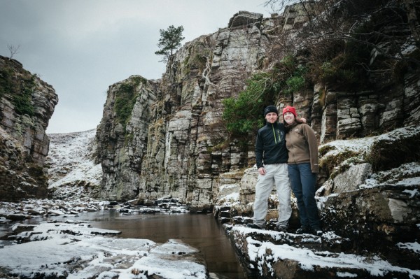Kirsty and I down near the foot of Prisoner's Leap