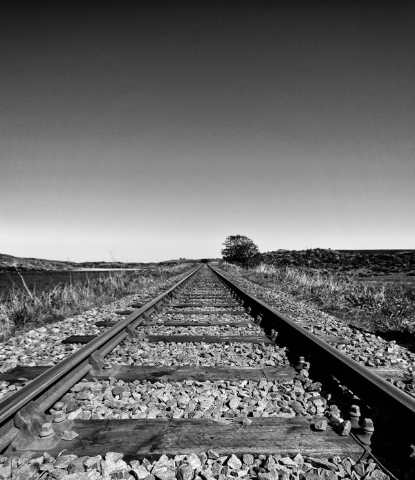 Yes, I was trespassing on the railway :) - The black and white approach