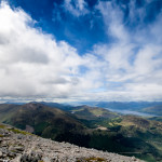 Just past half way up Ben Nevis