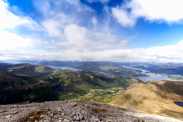 Nice view of Glen Nevis from a bit past the Half Way Lochan on Ben Nevis