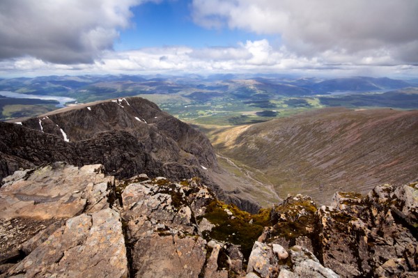 Looking out over the north face of Ben Nevis