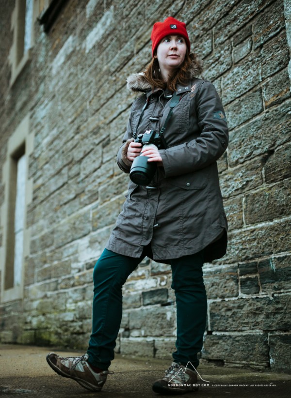 Kirsty patiently waiting for me to get up the stairs at the harbour