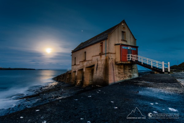 Lifeboat Shed at moonrise