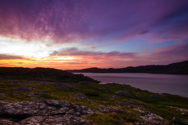 Sunset at Achmelvich Bay