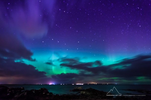 Aurora at Ackergill shore - 30 seconds - f/4.0 - ISO 1600 - 17mm