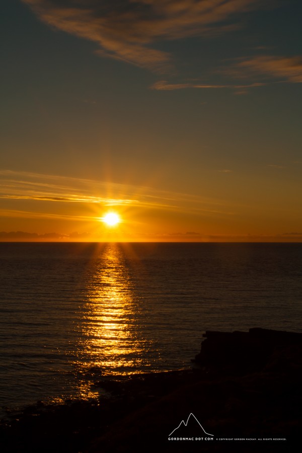 Sunrise over Wick Bay