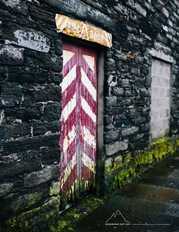 Old fire exit in Lower Pulteney, Wick